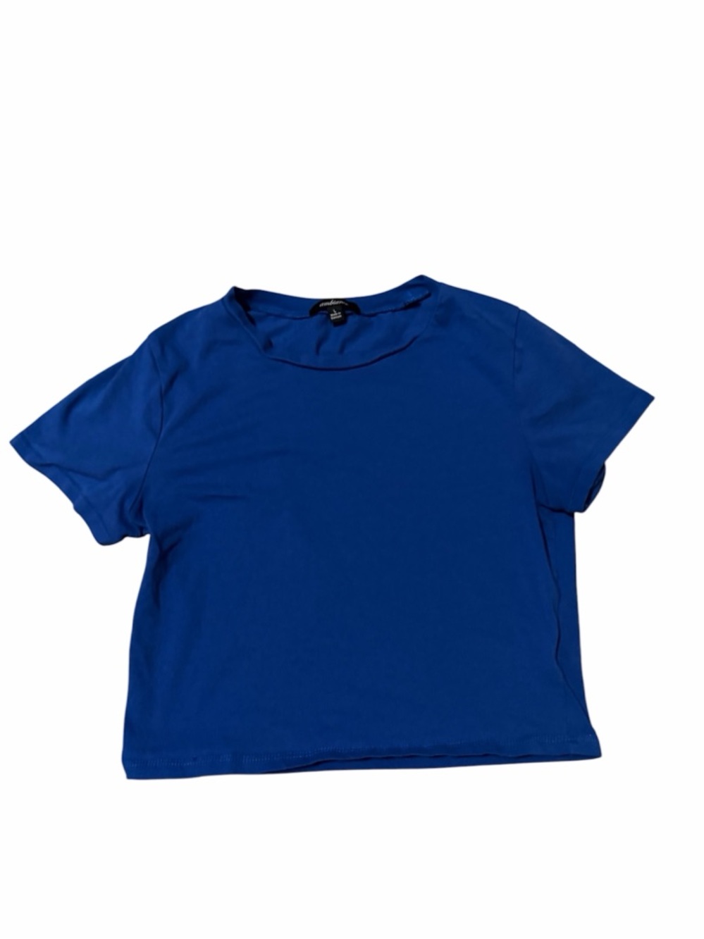 Ambiance Bright Blue Crop Top